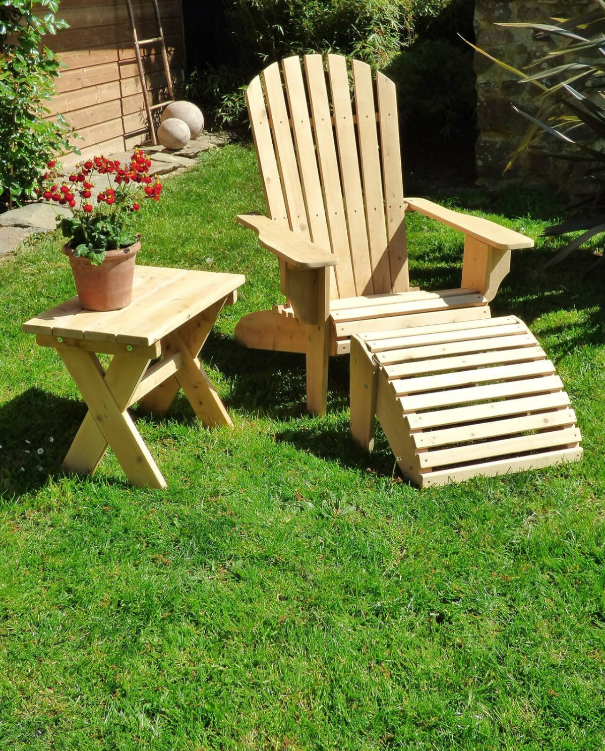 Fauteuil Adirondack Deluxe Canadien Cèdre &amp; Rondins