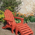 chaise adirondack orange B404