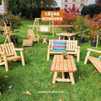 salon plantes chantilly oise octobre 2024 mobilier ecologique bois de cedre massif adirondack